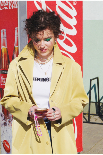 Тренч SILVERSPICE S-2107 желтый - фото 3