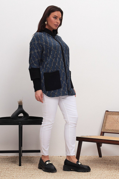 Кардиган BONADI 1980 синий - фото 5