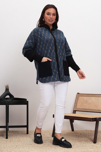 Кардиган BONADI 1980 синий - фото 3