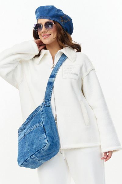 Куртка AVE RARA 1067/2 экрю - фото 10