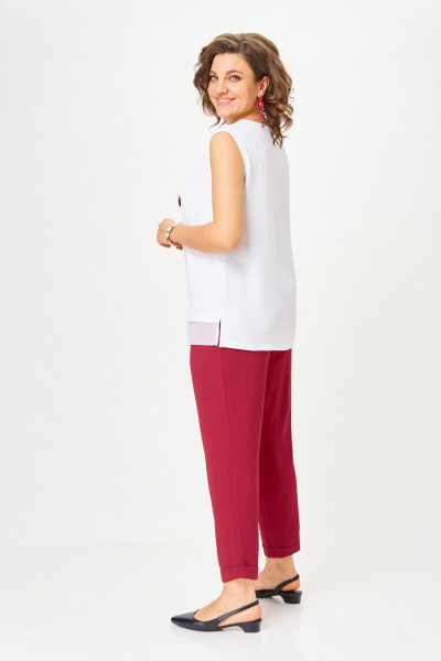 Брюки, кардиган, топ Svetlana-Style 1527 марсала - фото 2