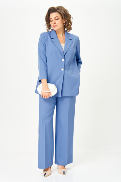 Брюки, жакет Vilena 1094 джинс - фото 5