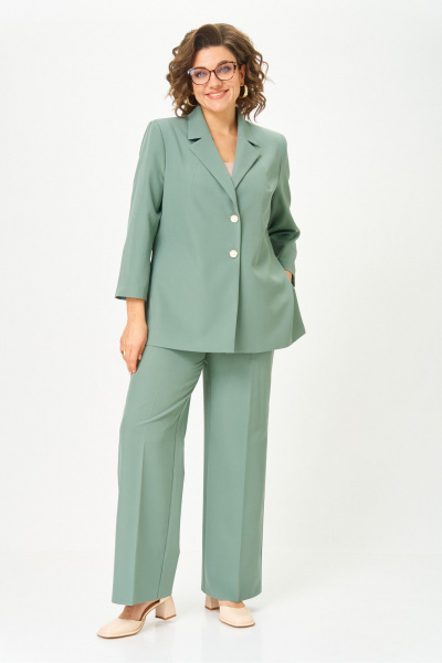 Брюки, жакет Vilena 1094 полынь - фото 1