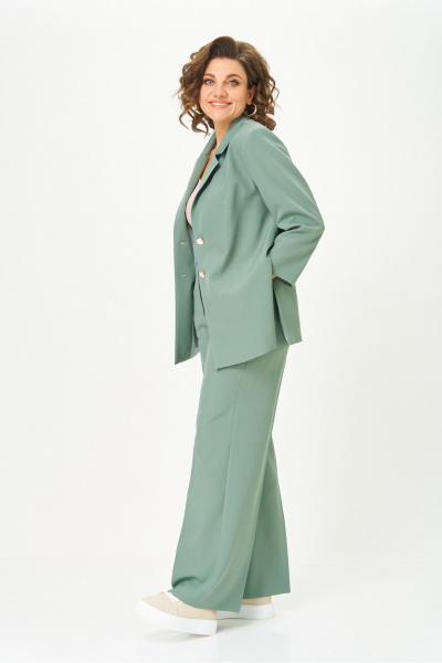 Брюки, жакет Vilena 1094 полынь - фото 12