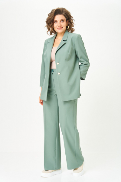 Брюки, жакет Vilena 1094 полынь - фото 2