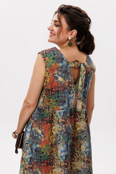 Платье Anelli 1629 калейдоскоп - фото 8