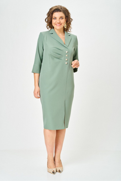 Платье Vilena 1132 полынь - фото 6