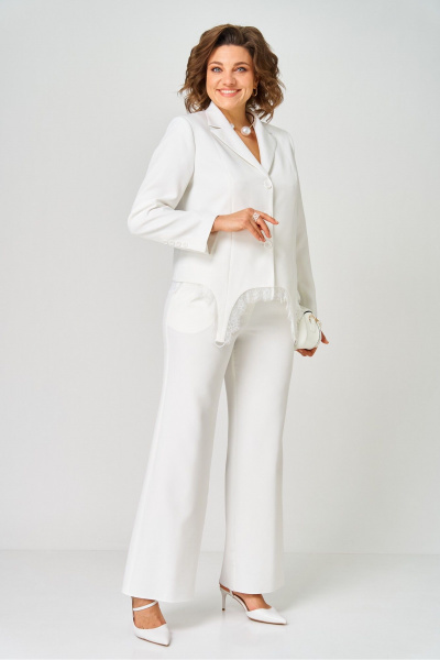 Брюки, жакет Vilena 1137 белый - фото 5