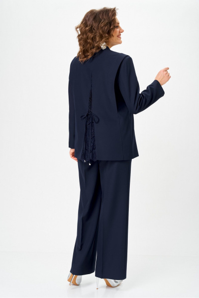 Брюки, жакет Vilena 1138 темно-синий - фото 15