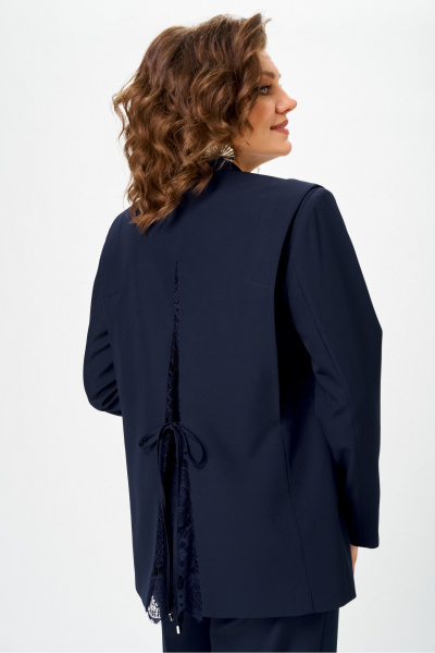 Брюки, жакет Vilena 1138 темно-синий - фото 4