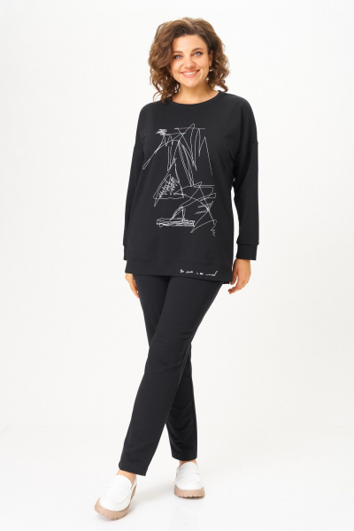 Брюки, джемпер STEFANY 2061-2 черный - фото 1