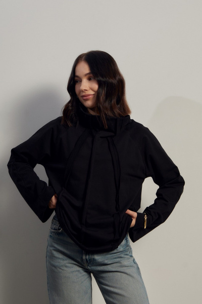 Джемпер Dorima W8.009 черный - фото 3