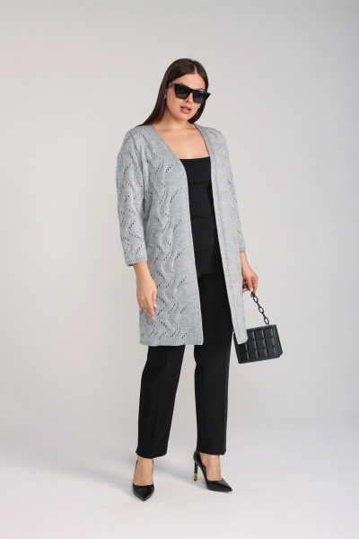 Кардиган BONADI 2096 серый - фото 3