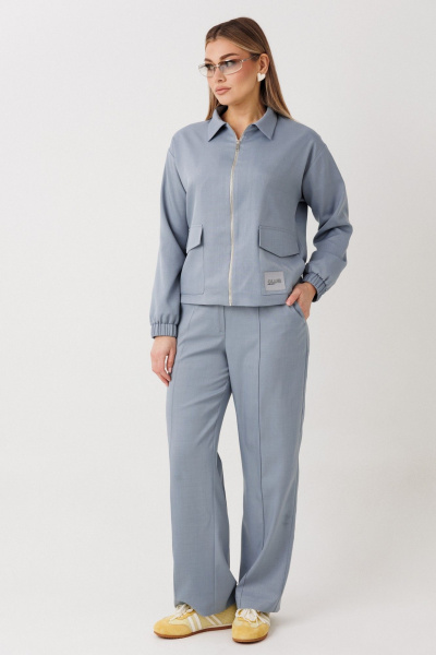Бомбер, брюки Verita 2444 серо-голубой - фото 2