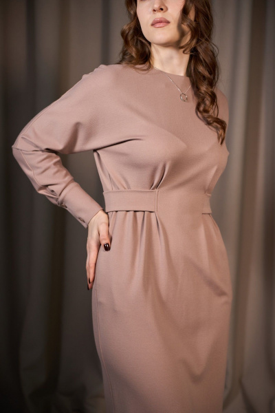 Платье ALIN 3008 бежевый - фото 3