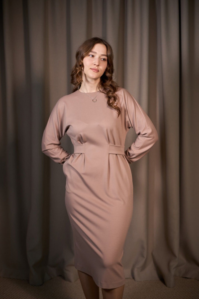 Платье ALIN 3008 бежевый - фото 1