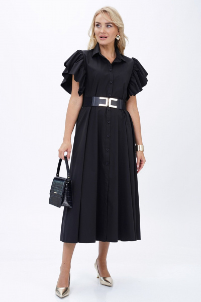 Платье Alani Collection 2445 черный - фото 2