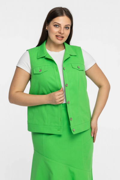 Жилет Avila 0924 зеленый - фото 5