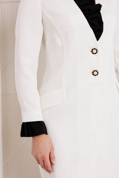 Платье Мода Юрс 26-2955 молочный - фото 4