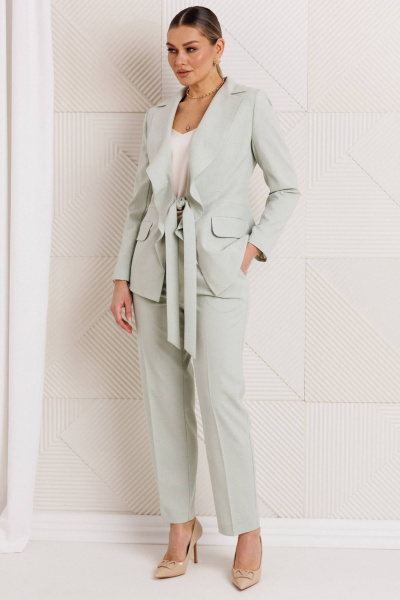 Брюки, жакет Мода Юрс 26-2968 ментол - фото 2