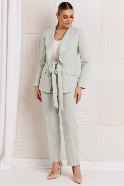 Брюки, жакет Мода Юрс 26-2968 ментол - фото 1