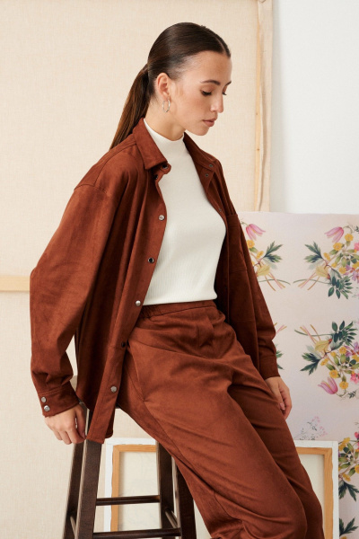 Блуза Morozov Amavie 6.2224_A1_Branka_коричневый - фото 4