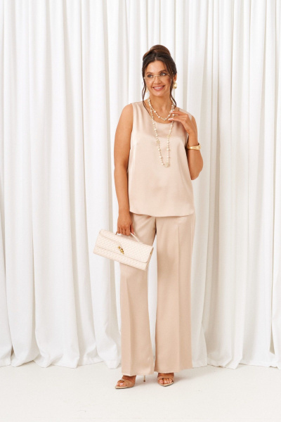 Блуза, брюки, топ Beautiful&Free 6424 бежевый - фото 7