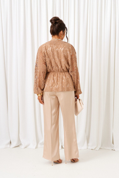 Блуза, брюки, топ Beautiful&Free 6424 бежевый - фото 5
