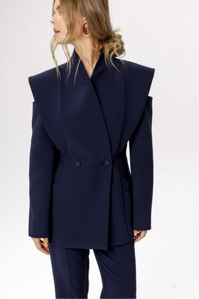 Брюки PiRS 6343 темно-синий - фото 4