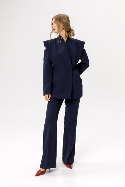 Брюки PiRS 6343 темно-синий - фото 3