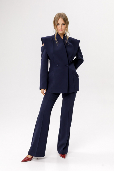 Брюки PiRS 6343 темно-синий - фото 1