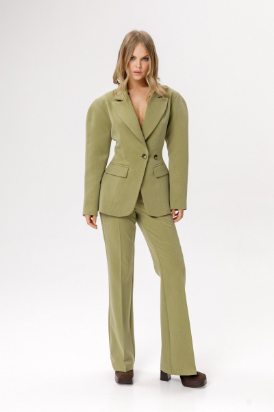 Брюки PiRS 6343 оливковый - фото 1