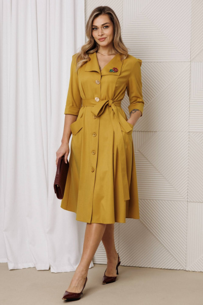 Платье Anastasia 1318.1 медовый - фото 3