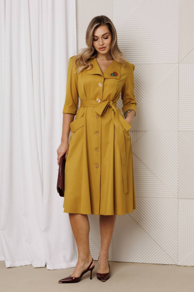 Платье Anastasia 1318.1 медовый - фото 2