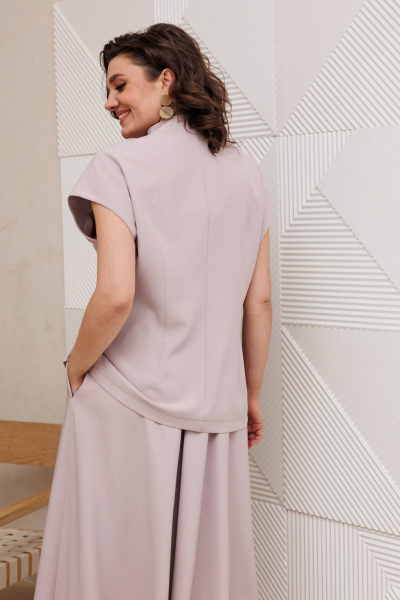 Жилет, юбка Anastasia 1329 пудра - фото 6