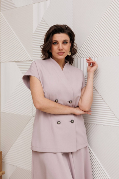 Жилет, юбка Anastasia 1329 пудра - фото 3