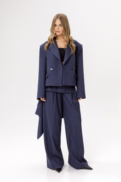 Жакет PiRS 6377 джинсовый - фото 5