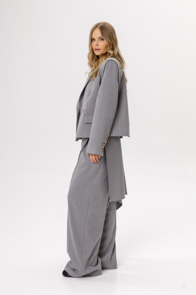 Жакет PiRS 6377 светло-серый - фото 7