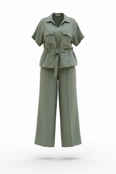 Блуза Vittoria Queen 28093бл хаки - фото 10