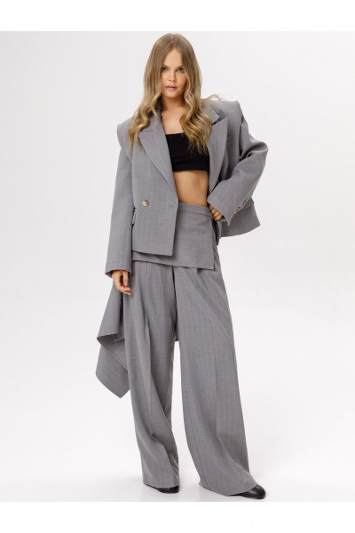 Юбка PiRS 6379 светло-серый - фото 1