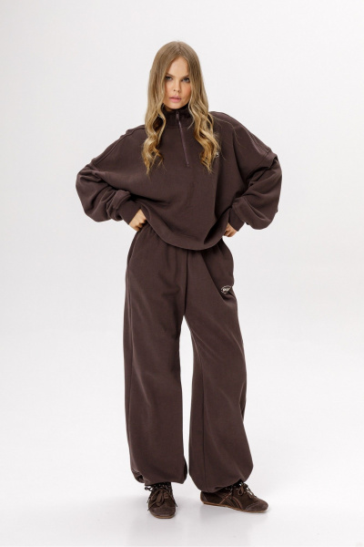 Брюки PiRS 6398 коричневый - фото 5