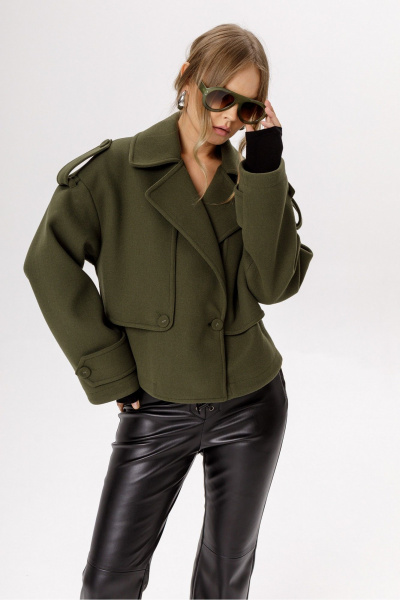 Тренч PiRS 6519 хаки - фото 1