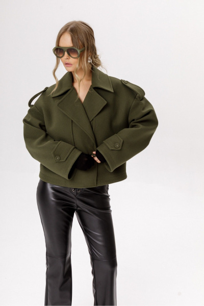 Тренч PiRS 6519 хаки - фото 3