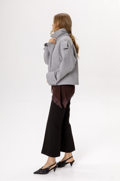 Тренч PiRS 6519 серый - фото 5