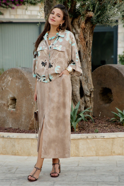 Юбка Vittoria Queen 28113ю какао - фото 2