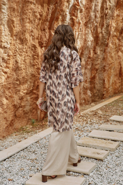 Блуза, майка Vittoria Queen 28163к песочный - фото 5