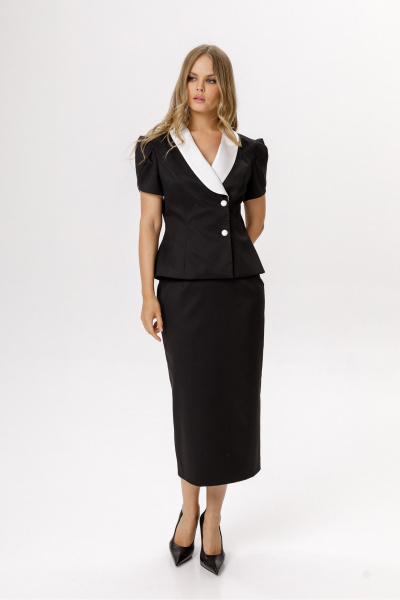 Юбка PiRS 6528 черный - фото 4