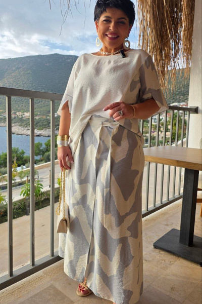 Блуза, брюки Vittoria Queen 28373  молочный - фото 6