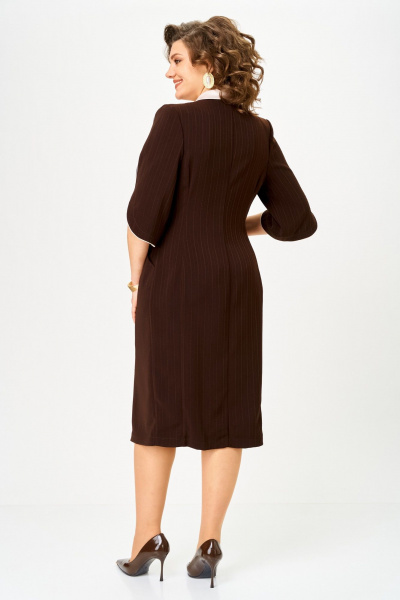Платье ANASTASIA MAK 1308 коричневый - фото 11
