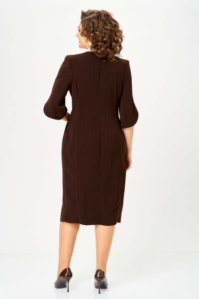 Платье ANASTASIA MAK 1308 коричневый - фото 12